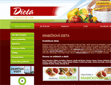Tablet Screenshot of dieta-krabicky.cz